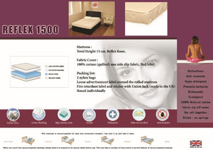 Reflex 1500 Single Mattress – Hypoallergenic, Orthopedic, and Eco-Friendly