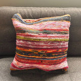 Rag Rug Cushion Covers - Aqua Blues