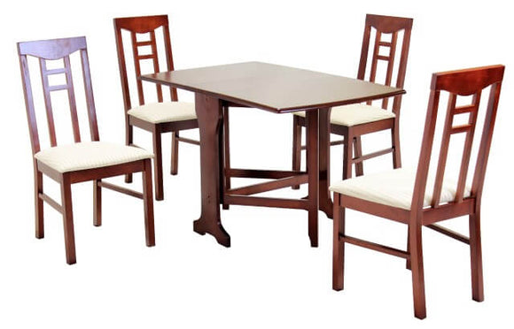 Liverpool Butterfly Dining Set Mahogany