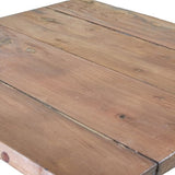 Square Folding Coffee Table (50cm) - Recycled Wood from Bali