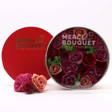 Valentine's Day Soap Flowers in a Round Gift Box