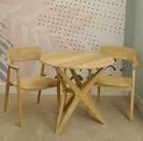 Shoreditch Small Round Dining Table - A stylish addition to any dining room, kitchen, or breakfast area