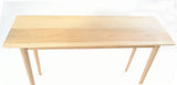 Top view of Shoreditch Console Table, revealing its slim 38cm depth and versatile tabletop space