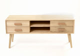 Shoreditch Solid Wood TV Unit - Front View
