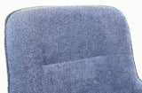 Plush Navy Upholstery on Swivel Chair for Ultimate Comfort