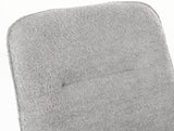 Indulgent Comfort: Plush Steel Grey Upholstery on Our Swivel Chair