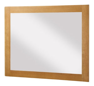 Large Rectangle Oak Framed Mirror