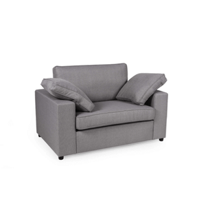 Grey Fabric 1 Seater Sofa  