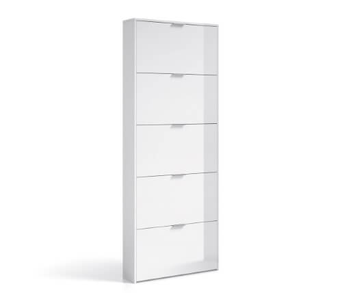 5 Door Shoe Storage Cabinet White