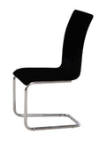 Black Faux Leather Chair