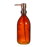 Amber Glass Refillable Bottle with Pump