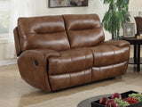 Bailey Recliner Leather Gel & PU 2 Seater Brown