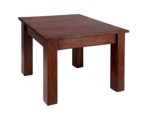 Dark Wood Rustic Lamp Table