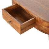 Solid Wood Coffee Table with 2 Drawers