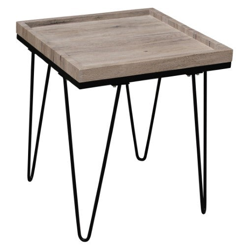 Industrial Style Square Side Table