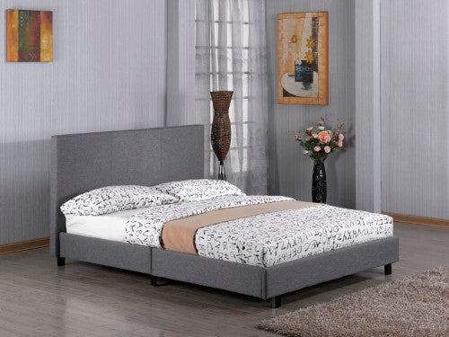 Grey Linen Bed Frame