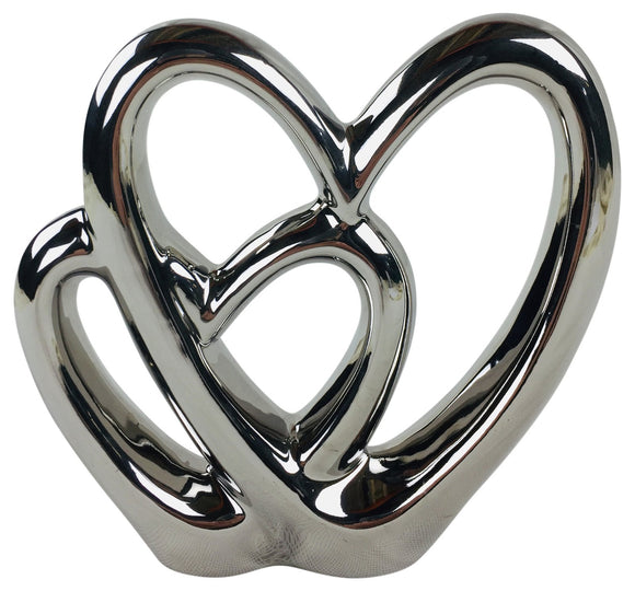 Double Heart Ornament 21cm