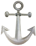 Stylish Silver Anchor Wall Decor - 52cm