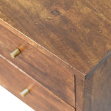 Rustic 2 Drawer Bedside