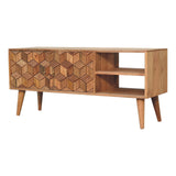 Cubana Carved Solid Wood Media Unit