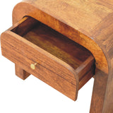 Darcy Bedside Table – Handcrafted Chestnut Finish