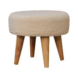 Top-down view of the footstool, revealing its compact dimensions - height: 32cm, width: 37cm, depth: 37cm