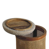 Rattan Footstool with Storage: Comfy and Stylish Seating