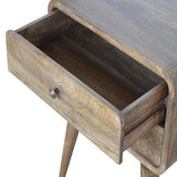 Rustic 2 Drawer Bedside Table