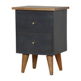 Charcoal Black Hand Painted Nightstand