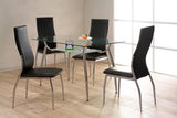 Black Dining Chairs and Dining Table