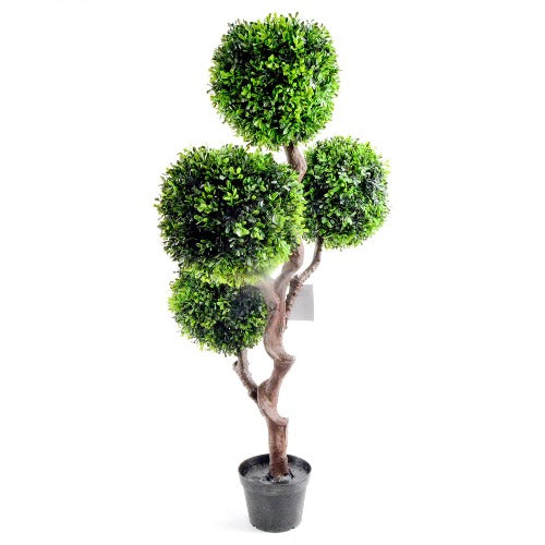 Artificial UV Resistant Boxwood Topiary Tree 90cm