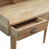 Nordic Style Gallery Back Writing Desk with 3 Drawers