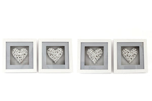 Set of 4 Be Kind Woven Heart Frames