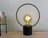 Black Wire Table Lamp