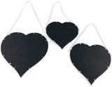 Heart Shape Accent Mirrors Set of 3