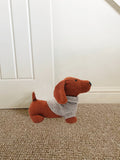 Orange Dog with Jumper Doorstop