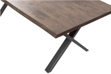 Solid Wood Large Table X Shape Legs