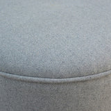 Grey Tweed Upholstered Stool