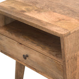1 Drawer Bedside Table with Open Slot