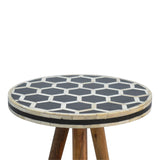 Small Bone Inlay Side Table