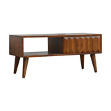 Carved Sliding Door TV Unit