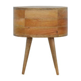 Solid Wood Curved Nightstand
